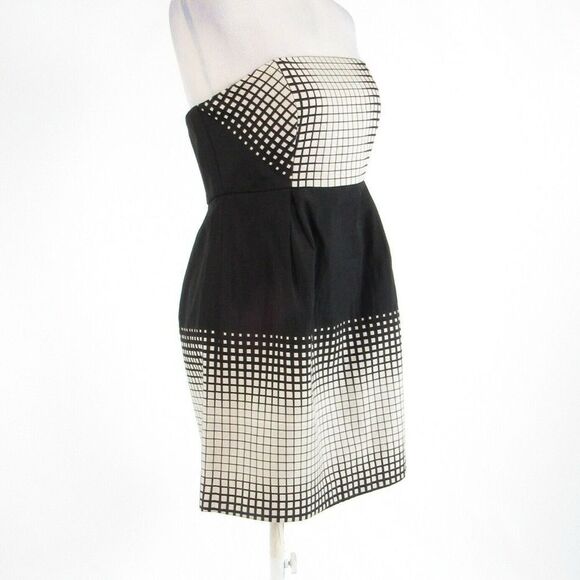 Black gray TIBI NEW YORK sheath dress 8 - Picture 3 of 8